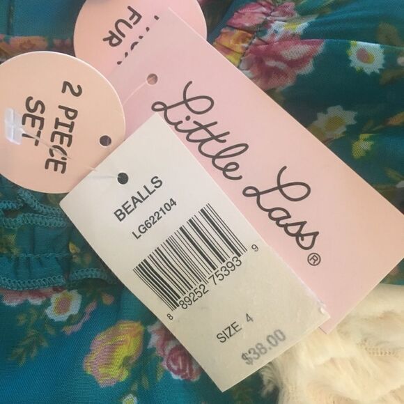 LITTLE LASS Dress And Vest Set Size 4 - Picture 7 of 8